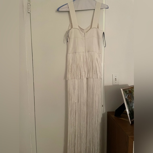 Herve Leger square neckline fringe dress - Picture 5 of 8